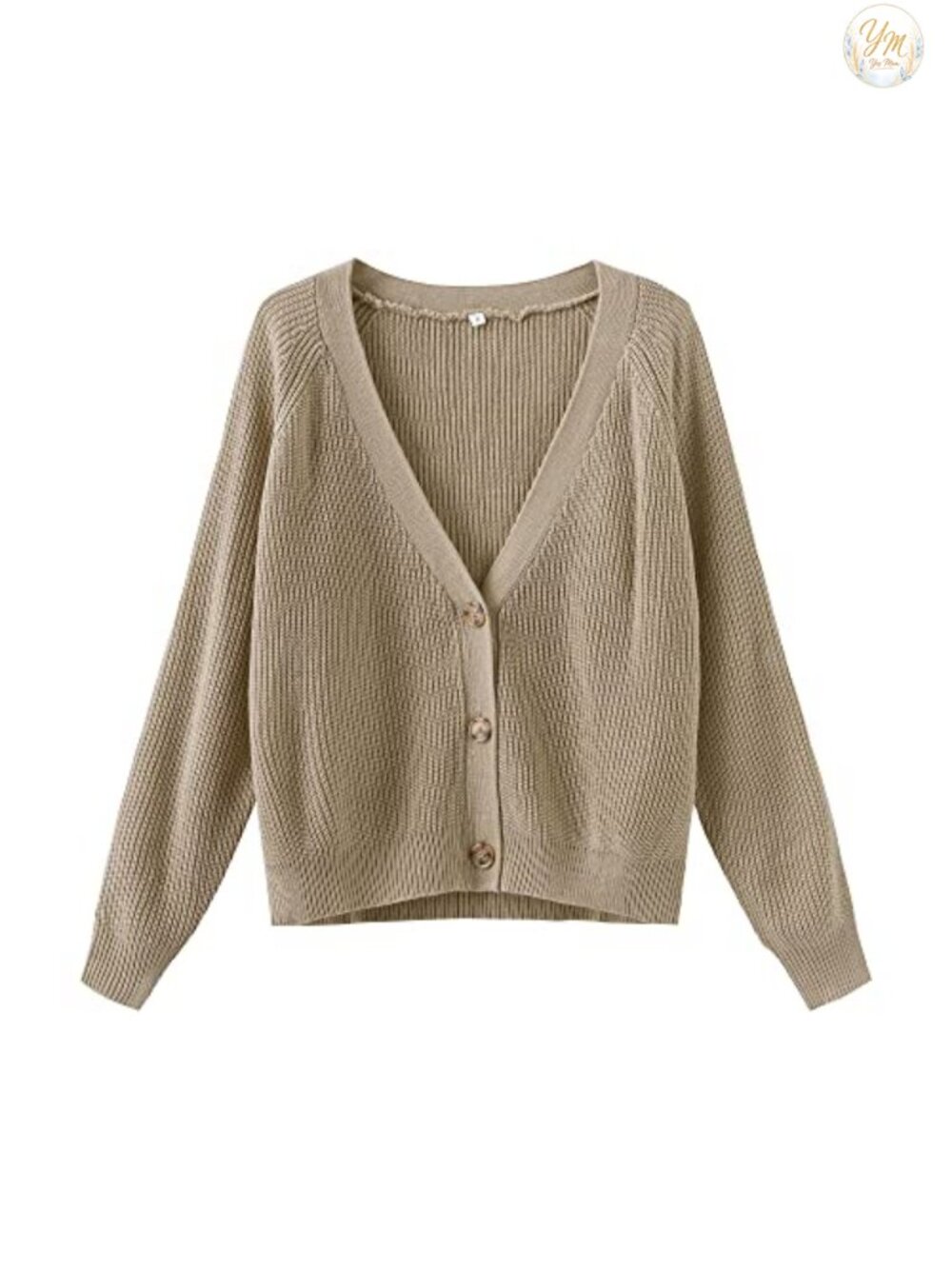 Womens Cropped Cable Knit Cardigan Sweater Open Front Long Sleeve V Neck